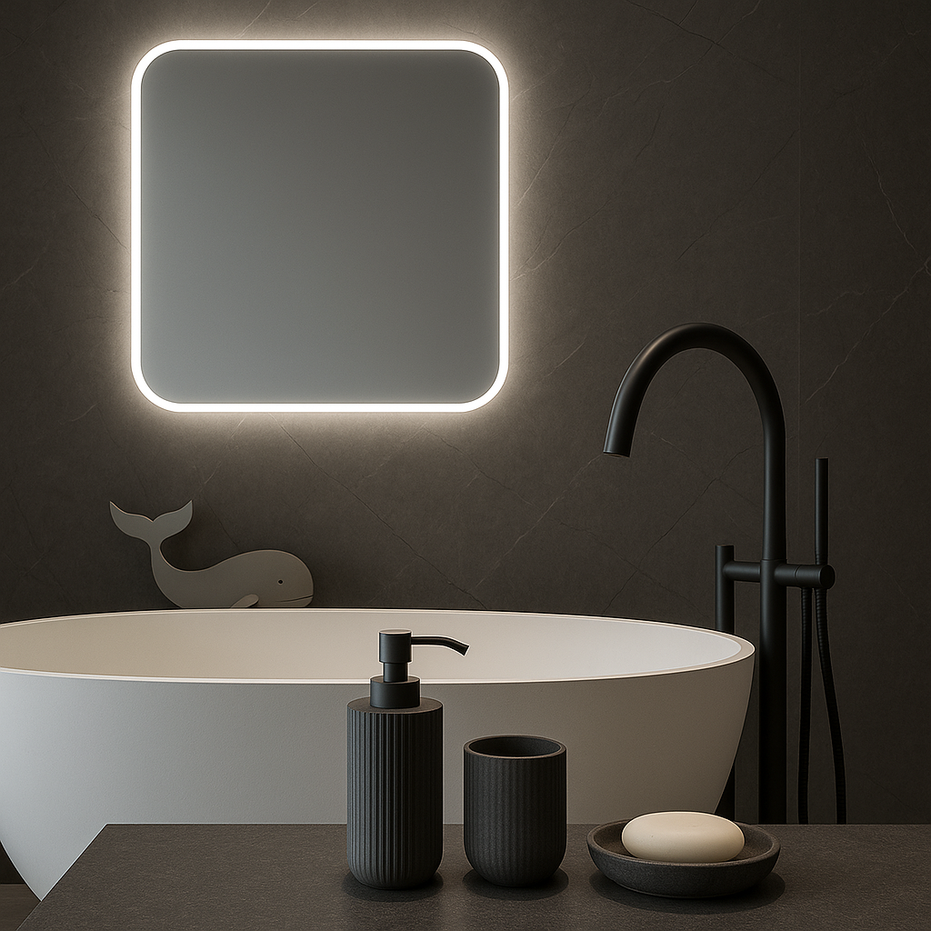 Luxury Antoniolupi bathroom accessories in a modern Bangalore home