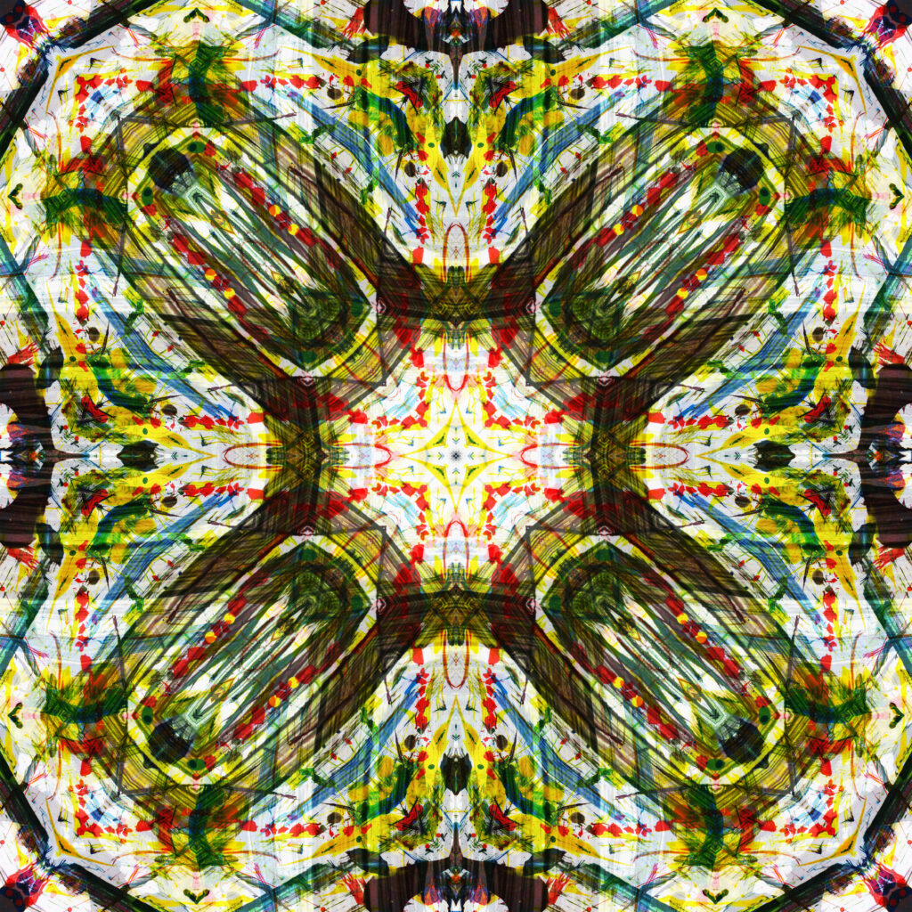 Colorful glass mosaic art enhancing a stylish Bangalore home