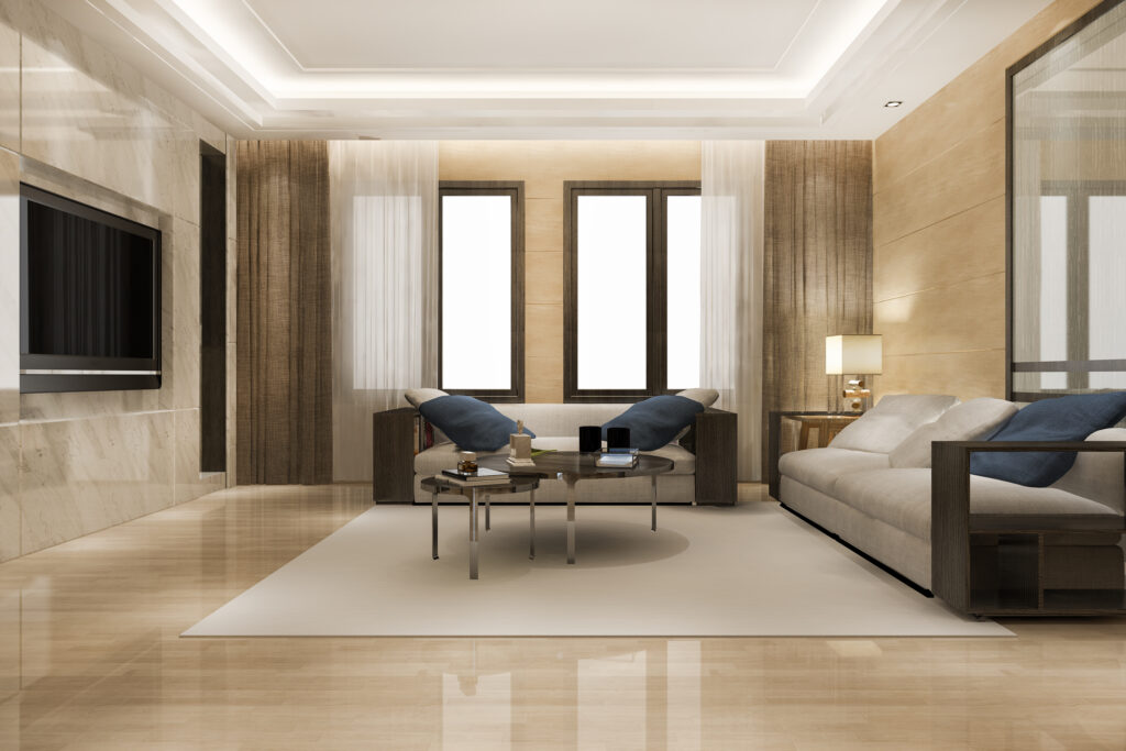 Luxury flooring room
