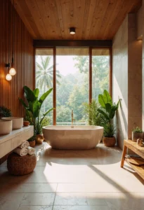Japandi bathroom design